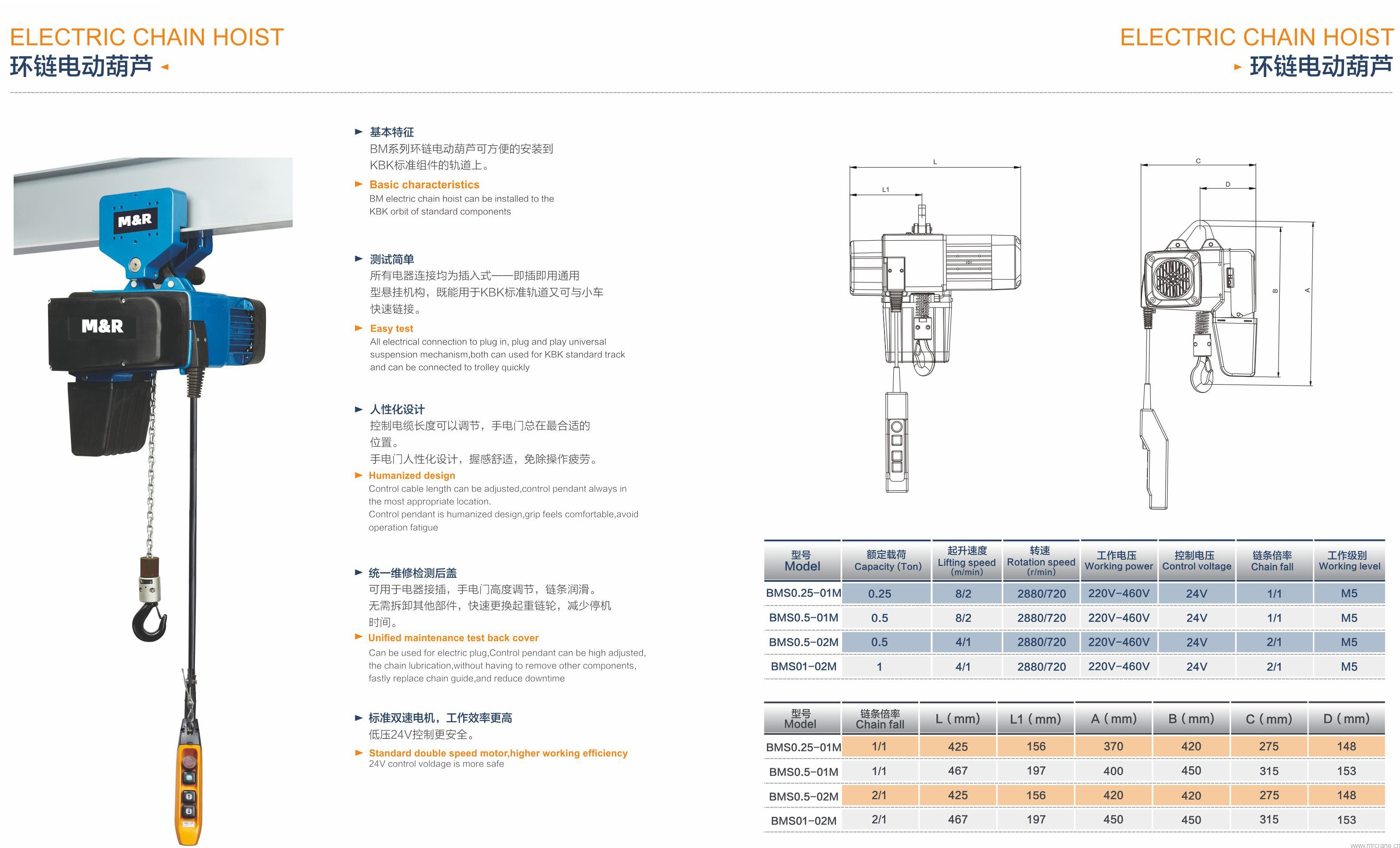 BM英國品牌環(huán)鏈電動葫蘆